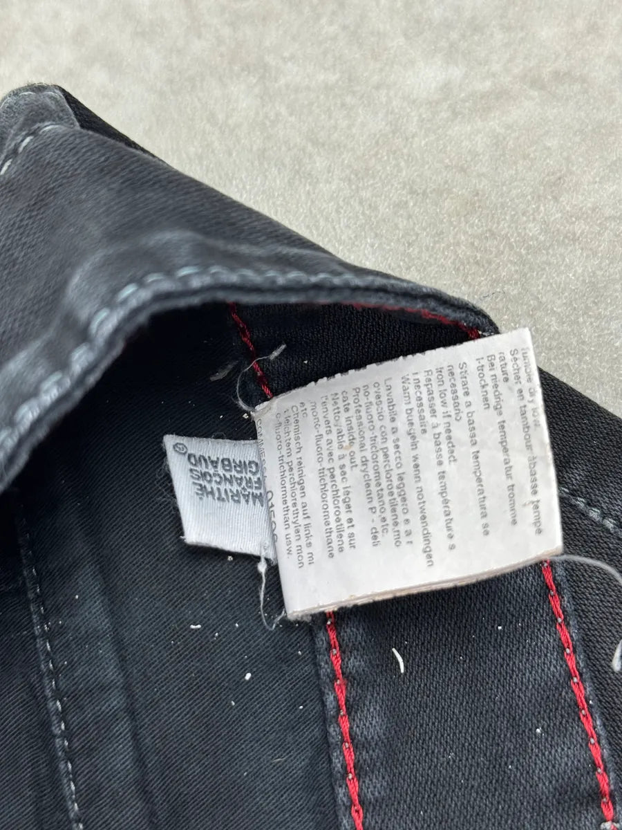 2000s Marithé François Girbaud Black Contrast Stitch Avant-Garde Jeans zFQlWqxT 12