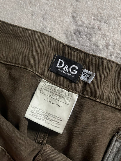 AW2003 Dolce & Gabbana Olive Cargo Pants (M)