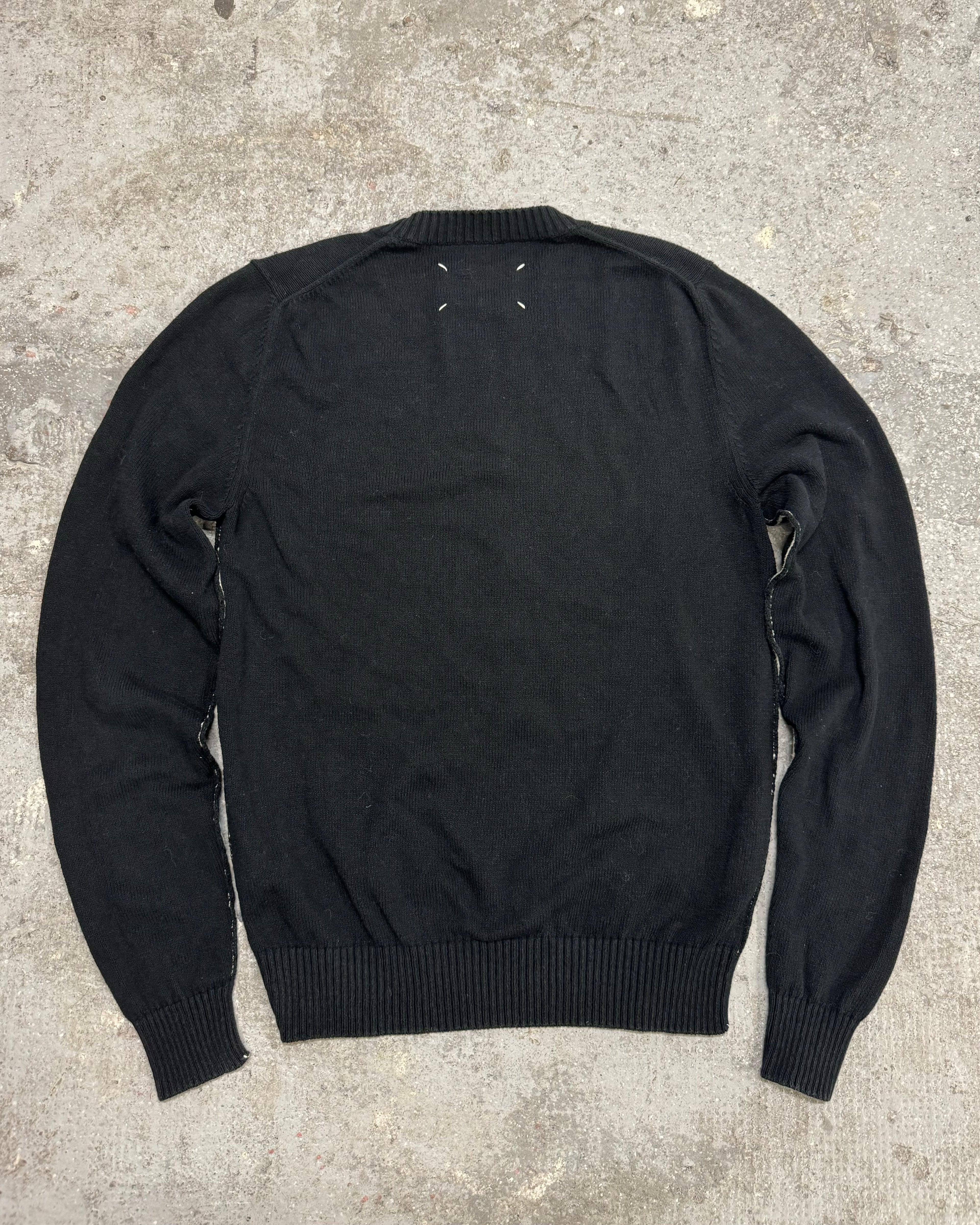 SS2017 Maison Margiela Black Lined Sweater (M)