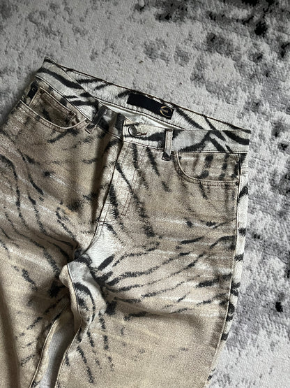 2000s' Cavalli Zebra Camel Faded Pants (S)