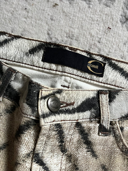 2000s' Cavalli Zebra Camel Faded Pants (S)