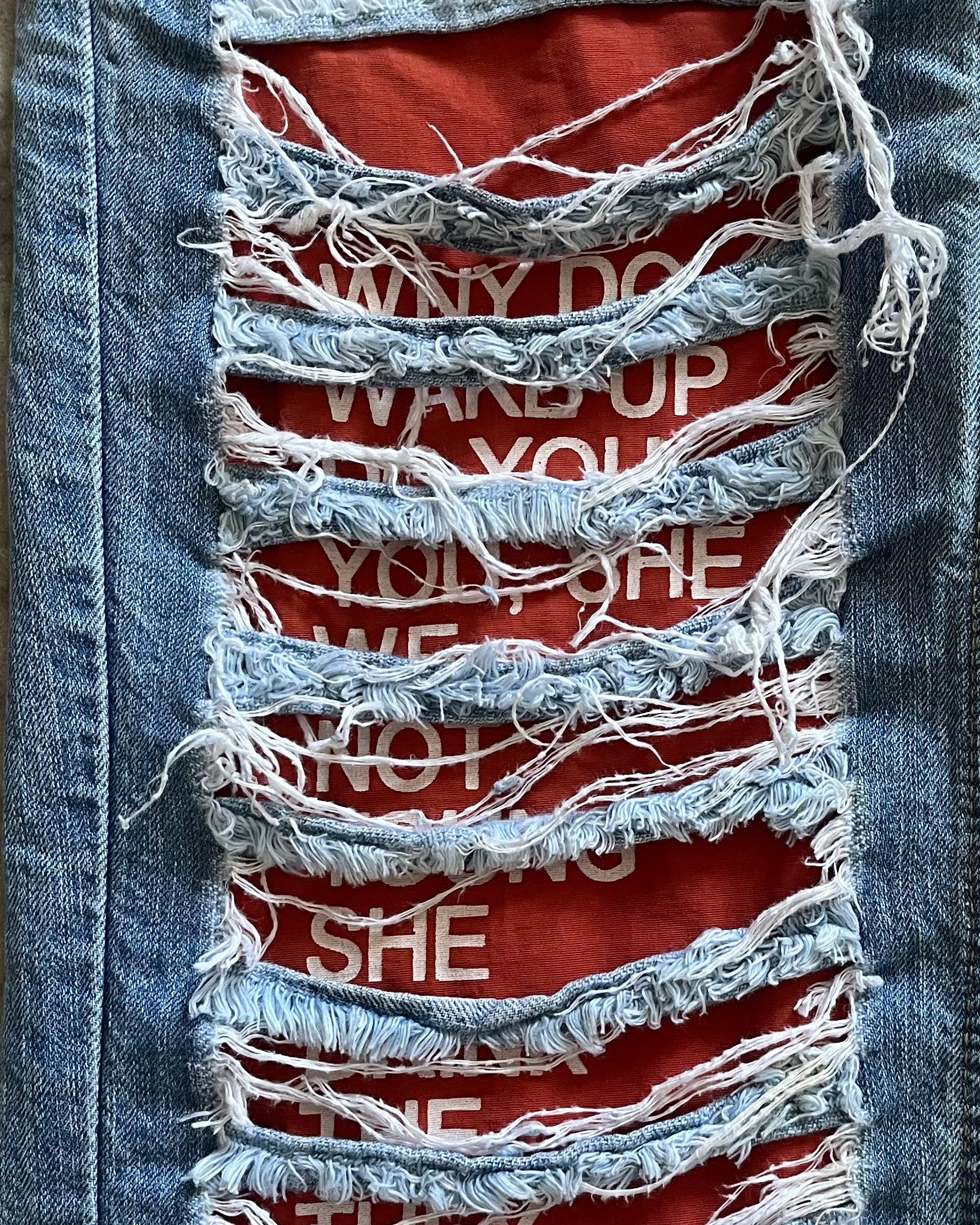 FW05 Dolce & Gabbana Poem Jeans Red Edition (S)