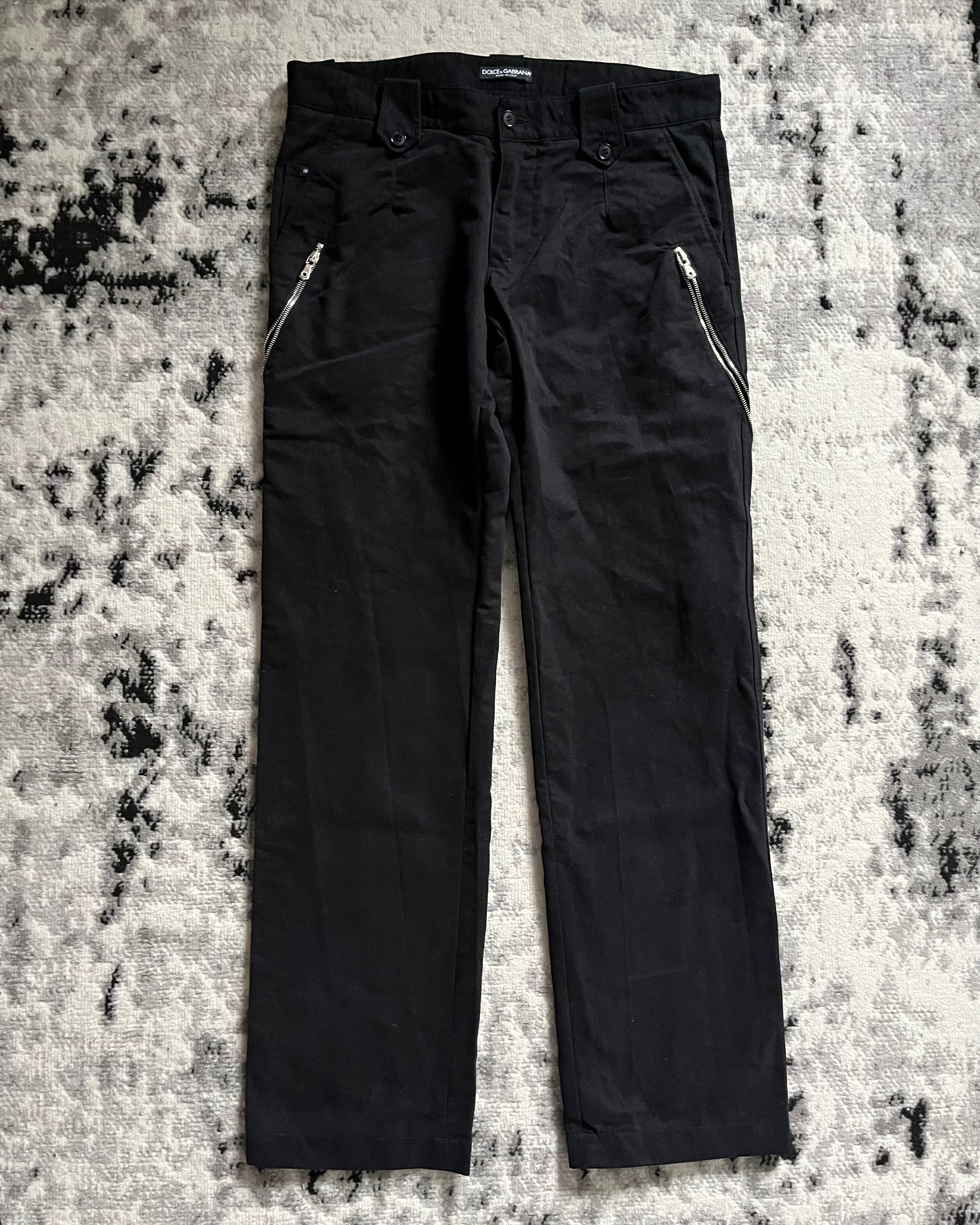 AW2003 Dolce & Gabbana Anatomic Zip Pants