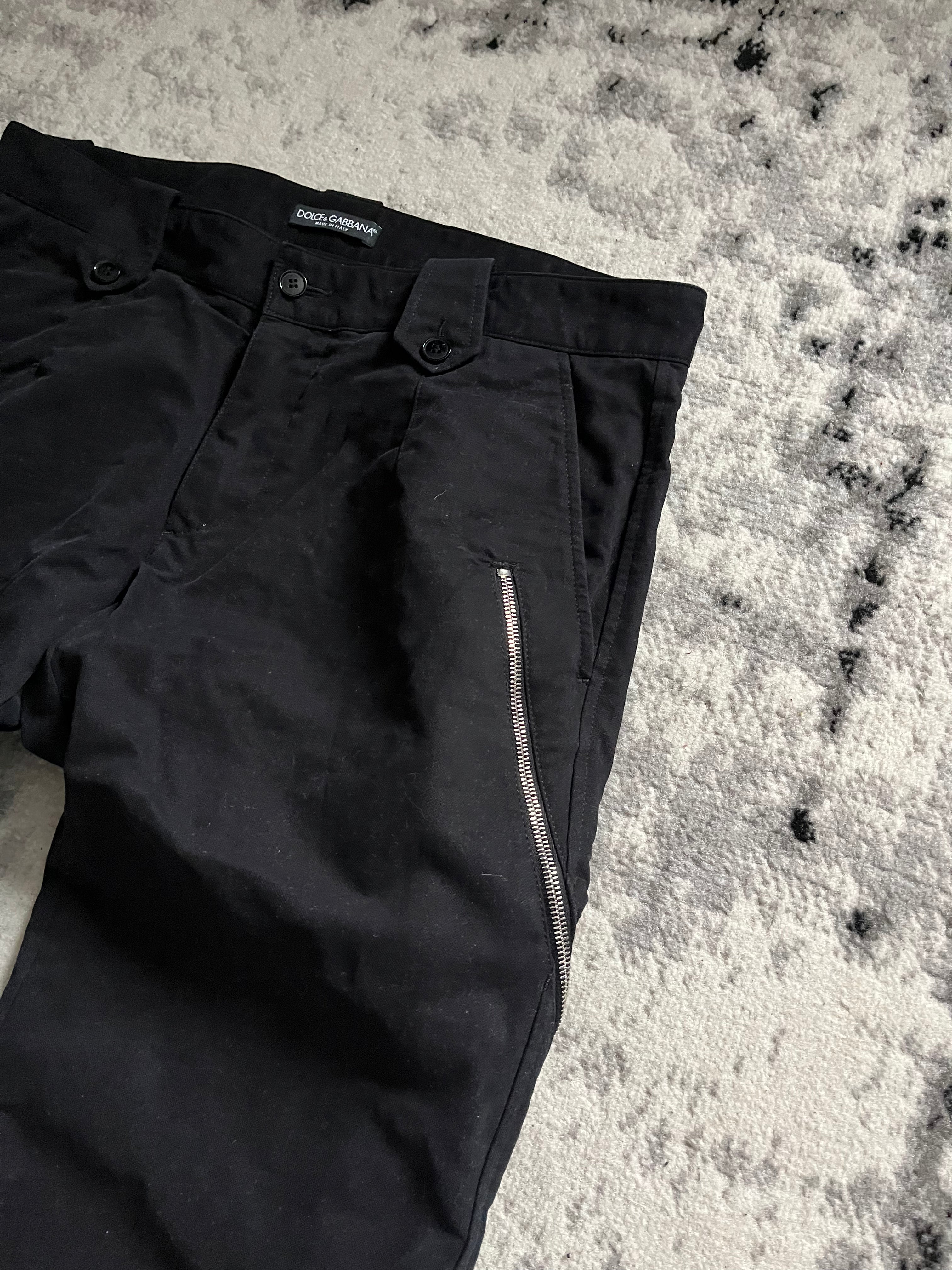 AW2003 Dolce & Gabbana Anatomic Zip Pants