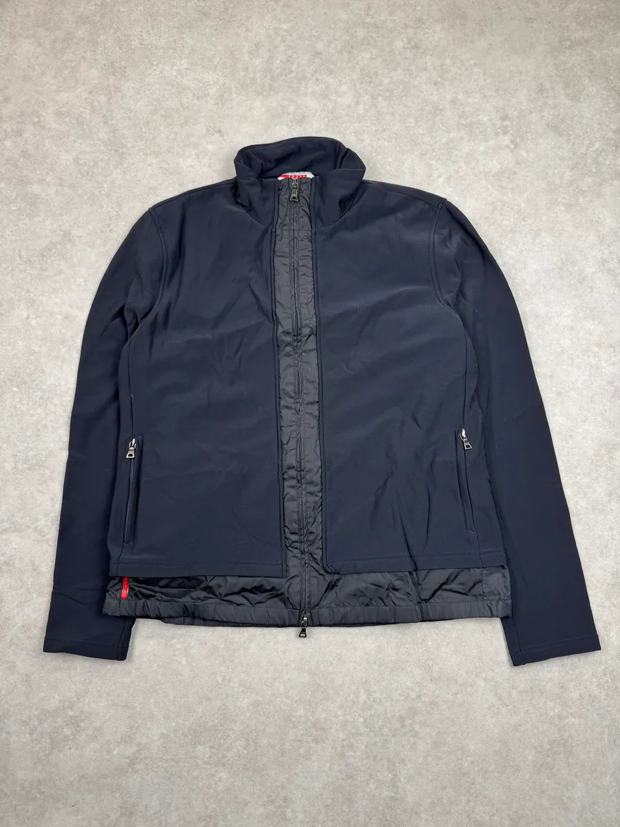 2000s Prada Navy Nylon Quilted Light Jacket IhaXYTRd 2
