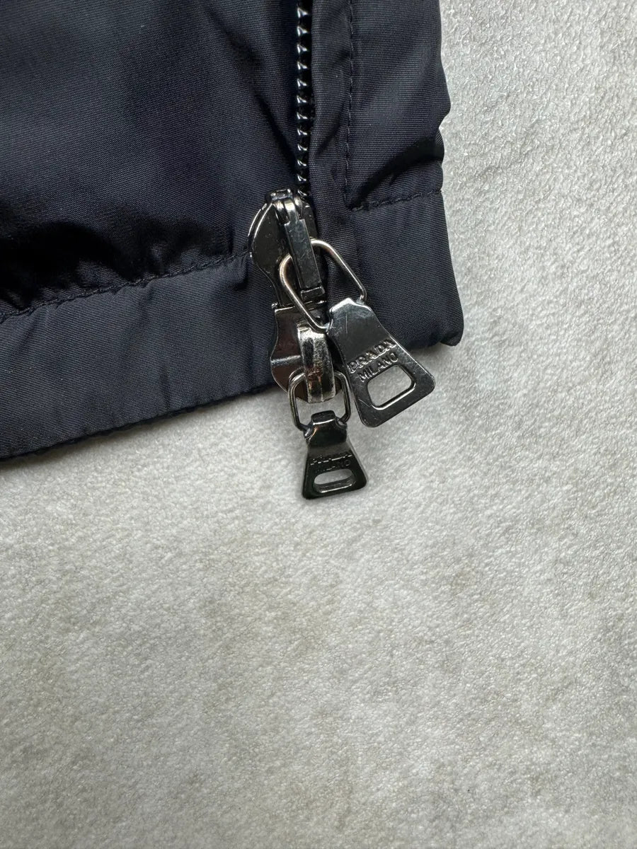 2000s Prada Navy Nylon Quilted Light Jacket IhaXYTRd 10