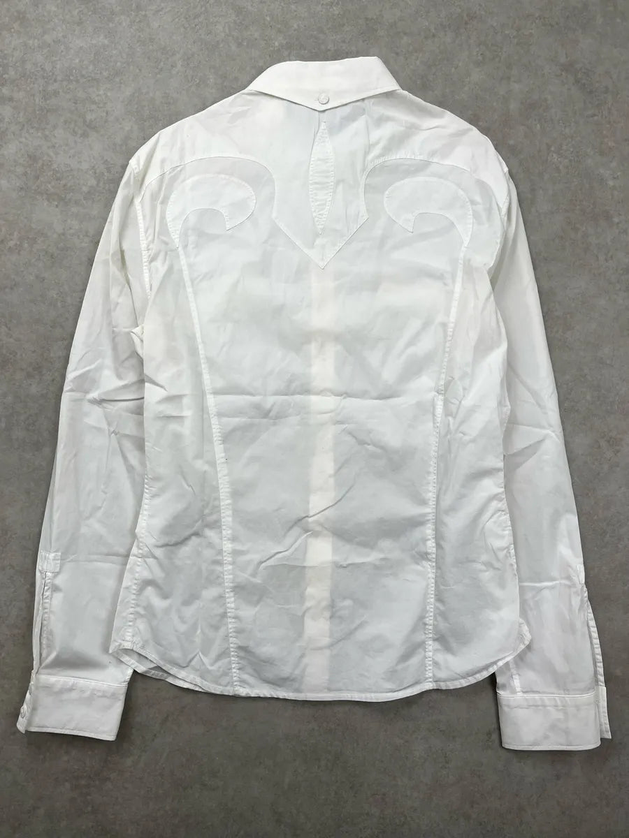 SS2002 Roberto Cavalli White Western Shirt IMpiiTGj 4