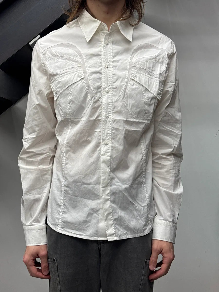SS2002 Roberto Cavalli White Western Shirt IMpiiTGj 1