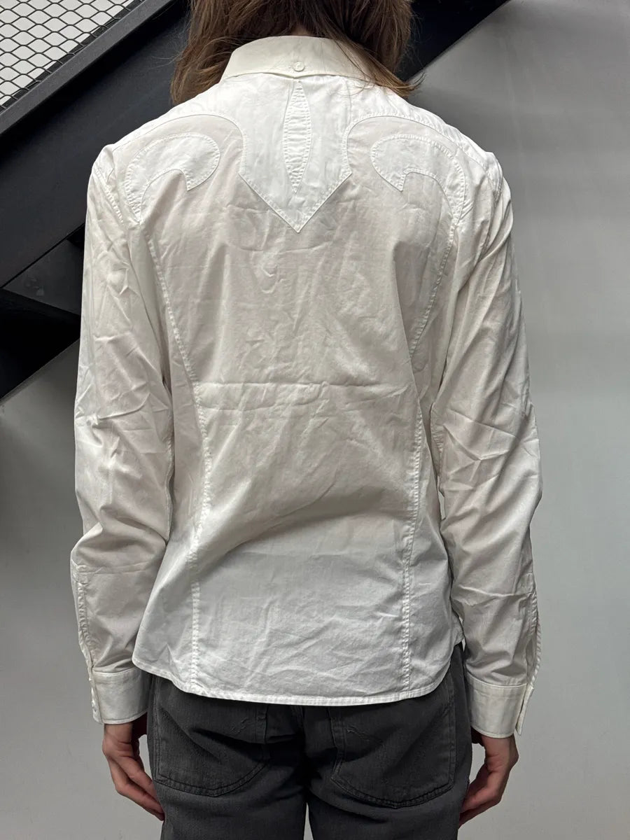 SS2002 Roberto Cavalli White Western Shirt IMpiiTGj 2
