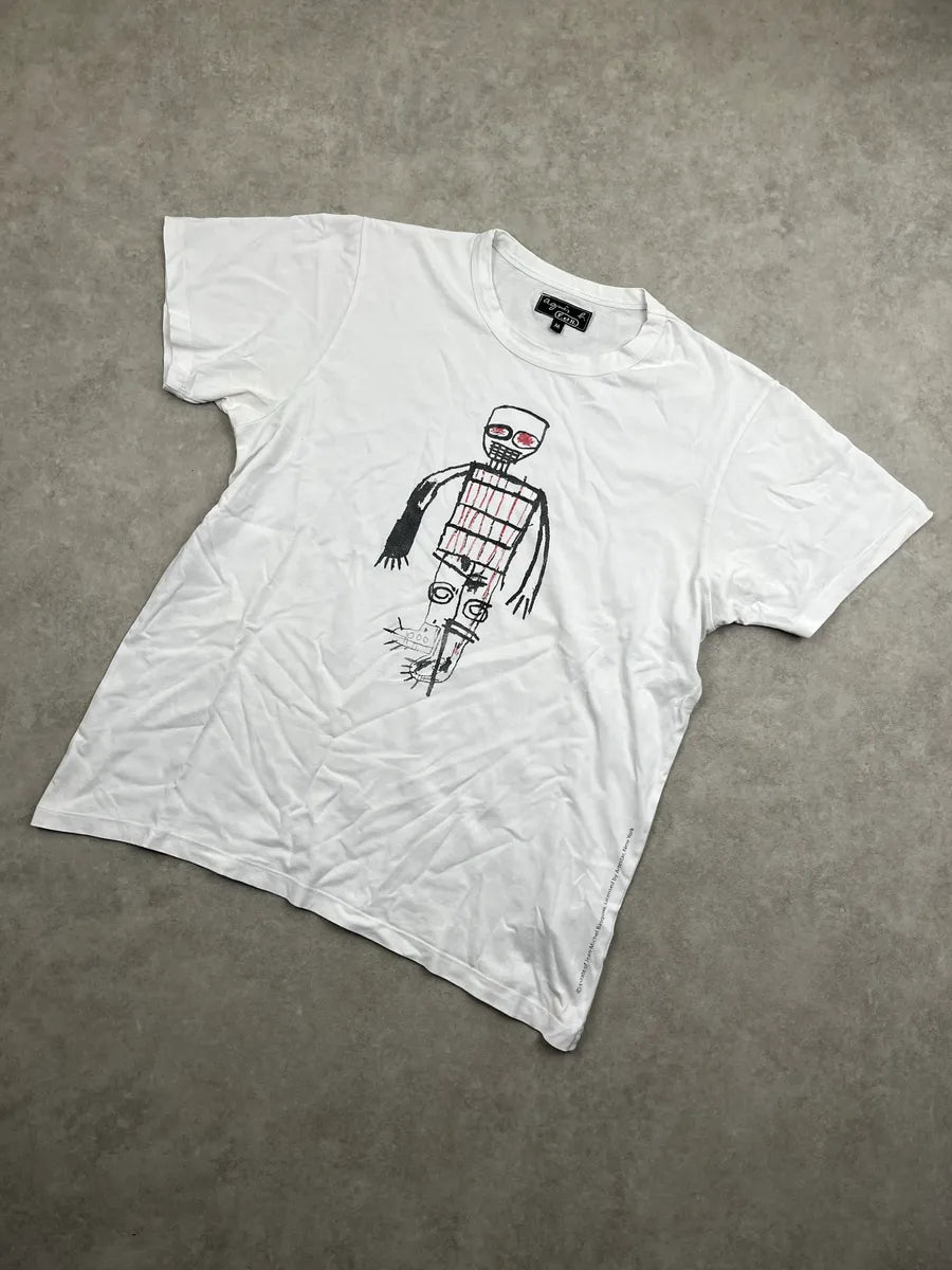 Agnès b. White Basquiat Graphic T-Shirt ITVmYvjE 4