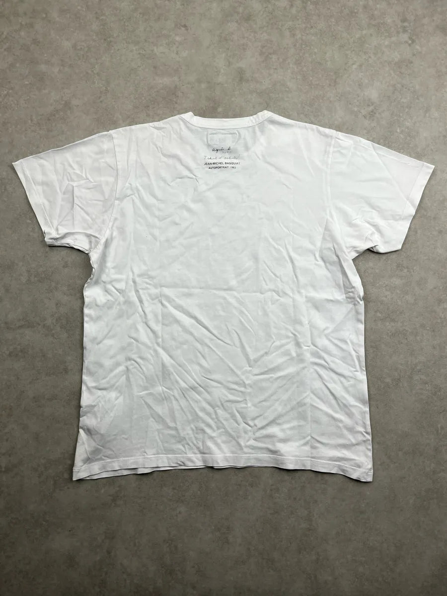 Agnès b. White Basquiat Graphic T-Shirt ITVmYvjE 3