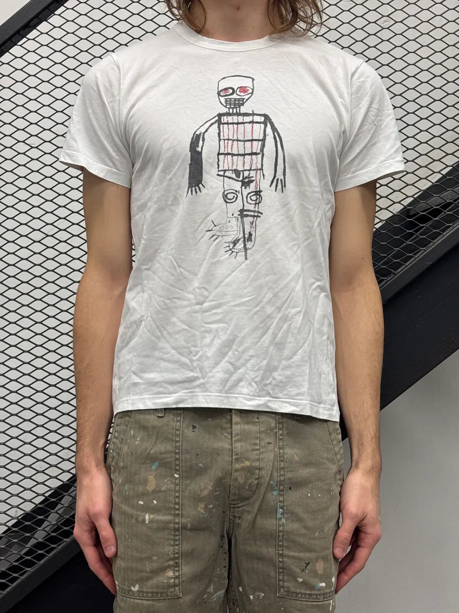 Agnès b. White Basquiat Graphic T-Shirt ITVmYvjE 1