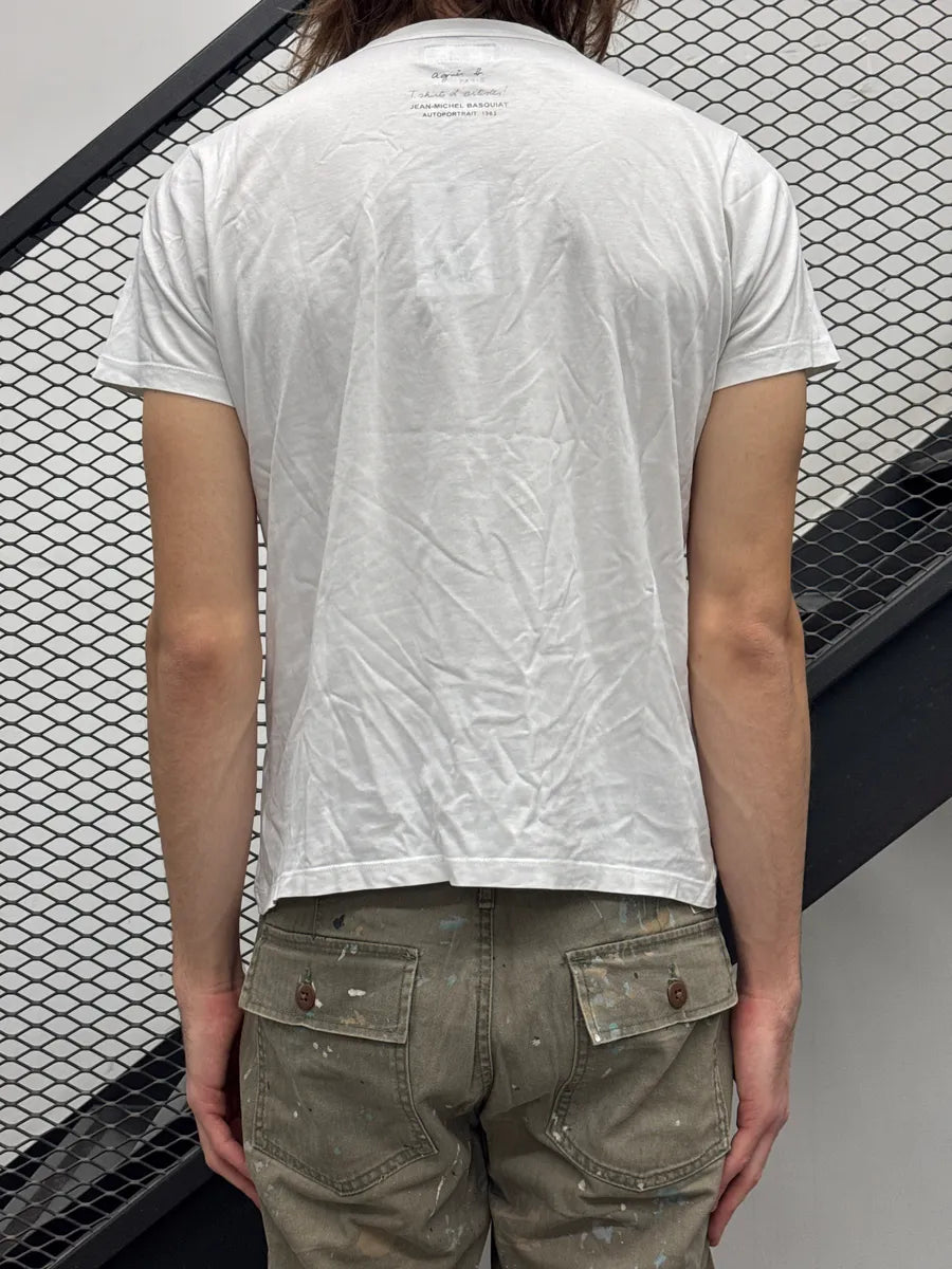 Agnès b. White Basquiat Graphic T-Shirt ITVmYvjE 2