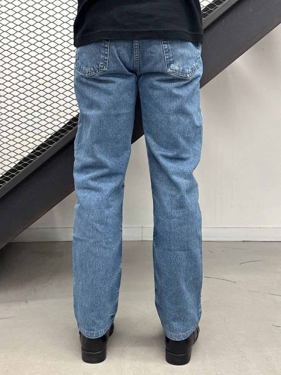 2000s Cavalli Mid Blue Eroded Denim Jeans ITmeutct 2