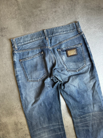 AW2006 Dolce & Gabbana Denim Italian Blue Jeans (M) - 3