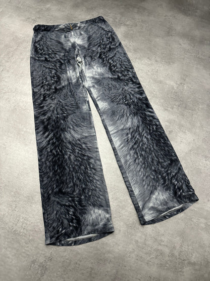 FW1999 Roberto Cavalli Cozy Thighs Fury Cloudy Pants (XS/S) - 8