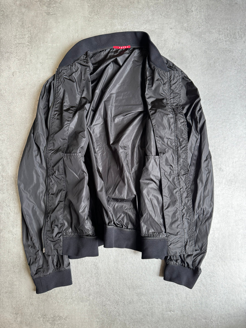 SS2006 Prada Black Light Rain Jacket  (L) - 7