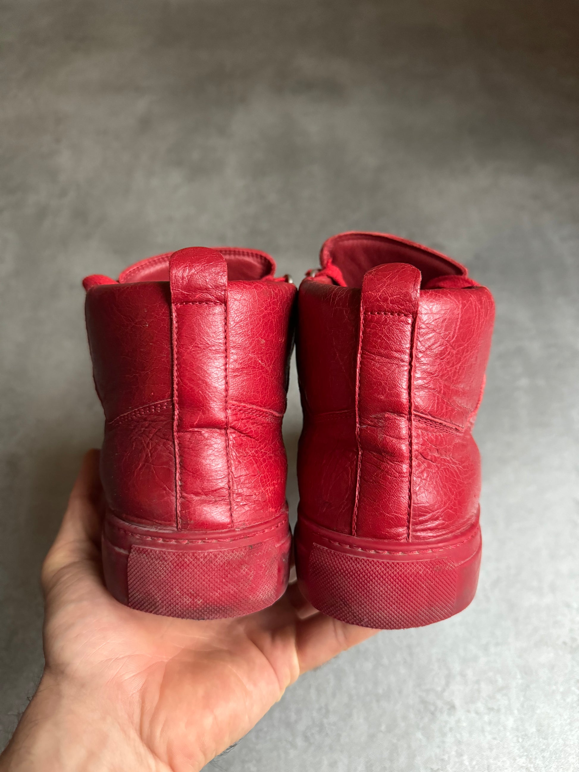 Balenciaga Arena High Red Leather  (43) - 7