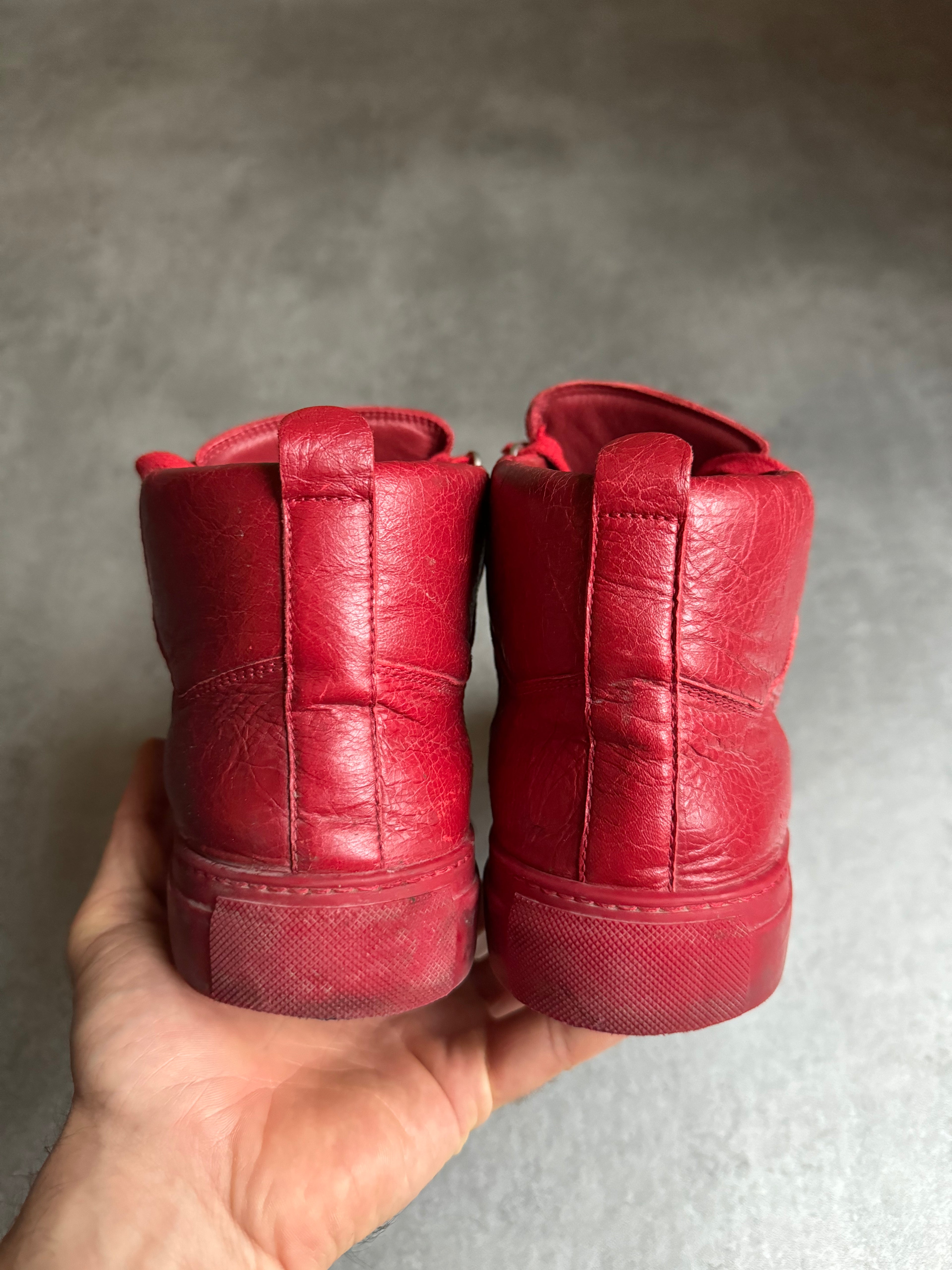 Balenciaga Arena High Red Leather  (43) - 7