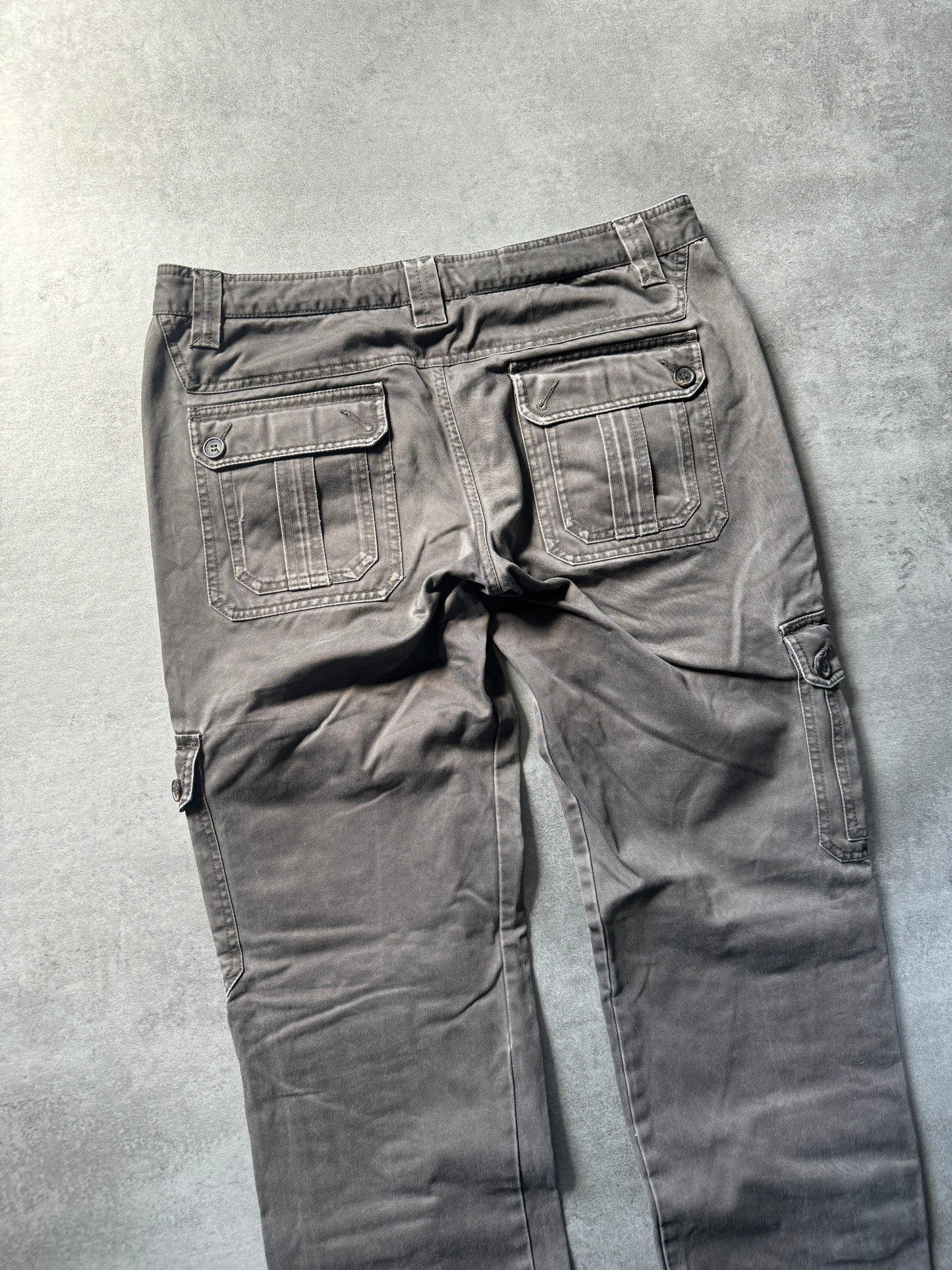 SS2008 Dolce & Gabbana 22 Pockets Grey Cargo Pants (L) - 6