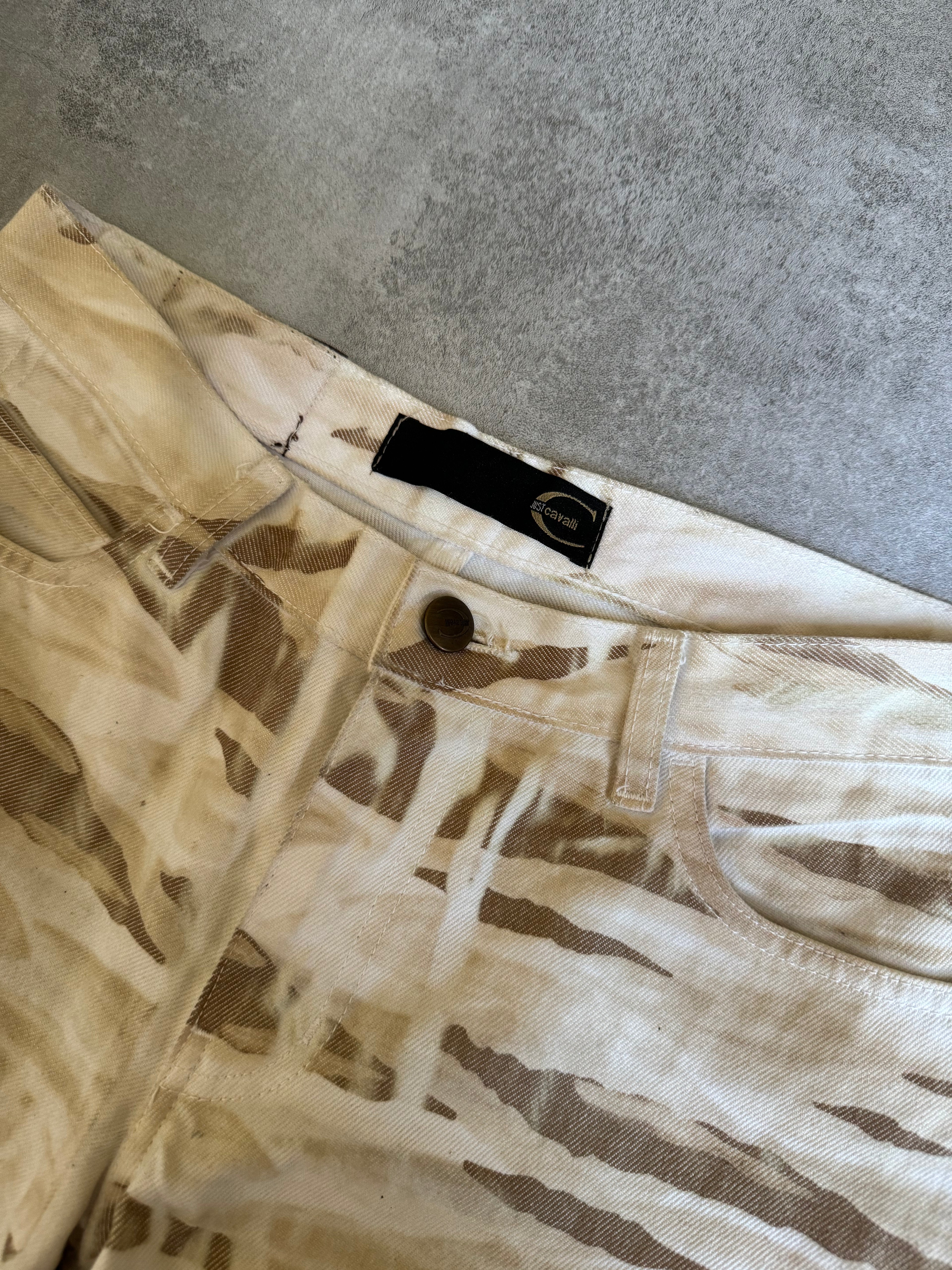 2000s Cavalli Military Safari Zebra Pants (S) - 6