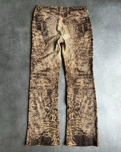 AW2000 Roberto Cavalli Sand Erosion Pants  (S) - 7