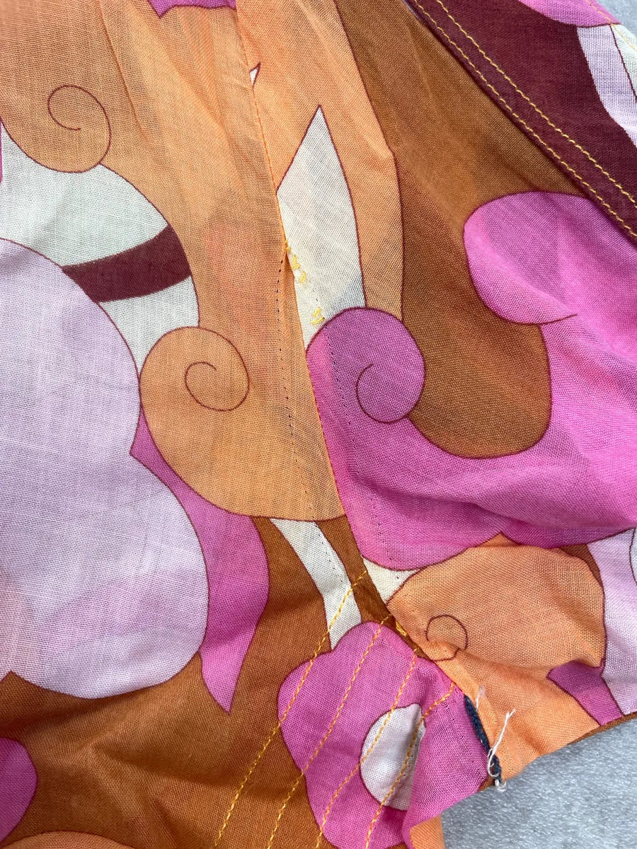 SS2004 Dolce & Gabbana Psychedelic Floral Pink Button Shirt IwKyBKFL 10