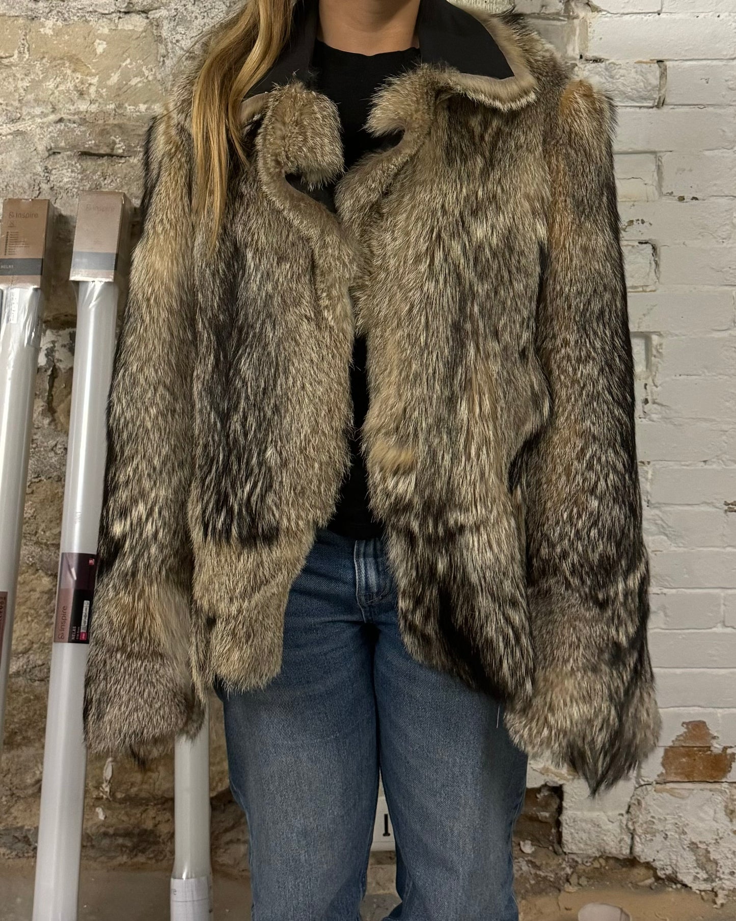 2000s Cavalli Reversible Fox Fur Premium Leather Jacket (S) - 7