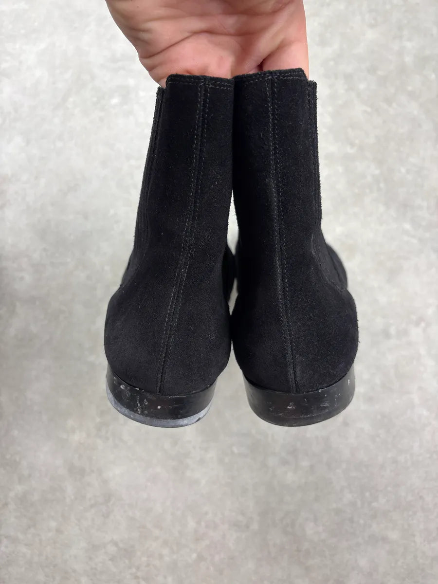2010s Saint Laurent Black Suede Chelsea Boots IzzdAAgk 6