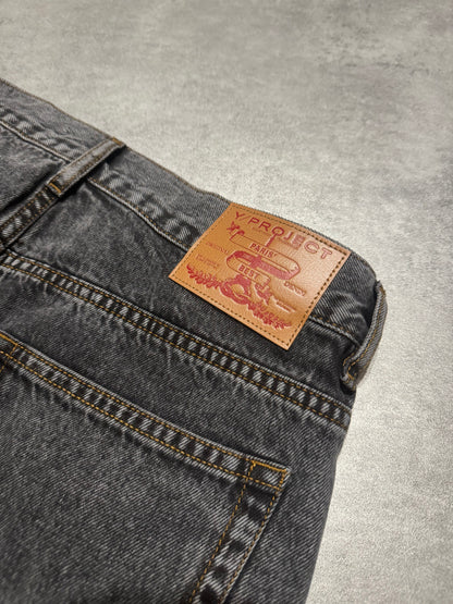 SS2024 Y/Project Cow-Boy Brut Grey Astro Denim Jeans (L) - 4