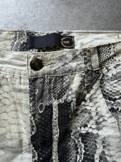 2000s Cavalli Black & White Python Print Pants (S) - 8