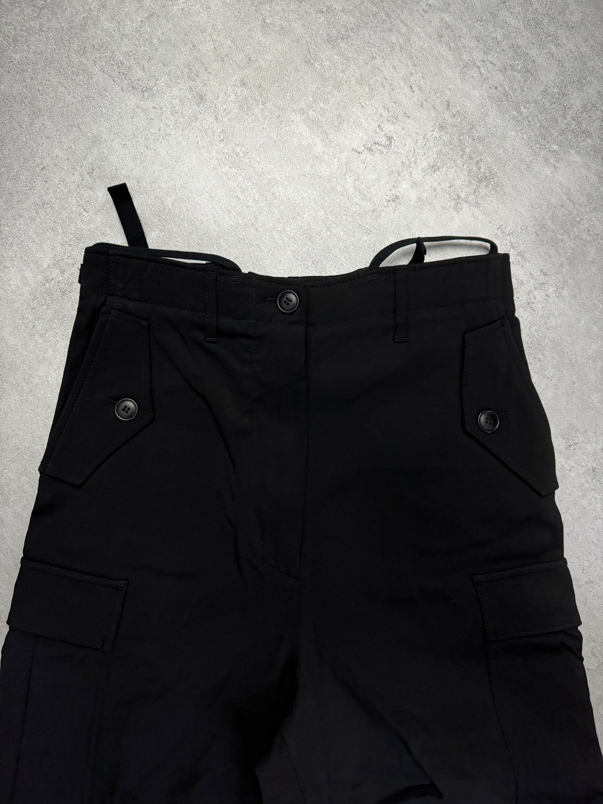 SS2019 Givenchy Sample Black Loose Bondage Cargo Tactical Pants (S) - 9