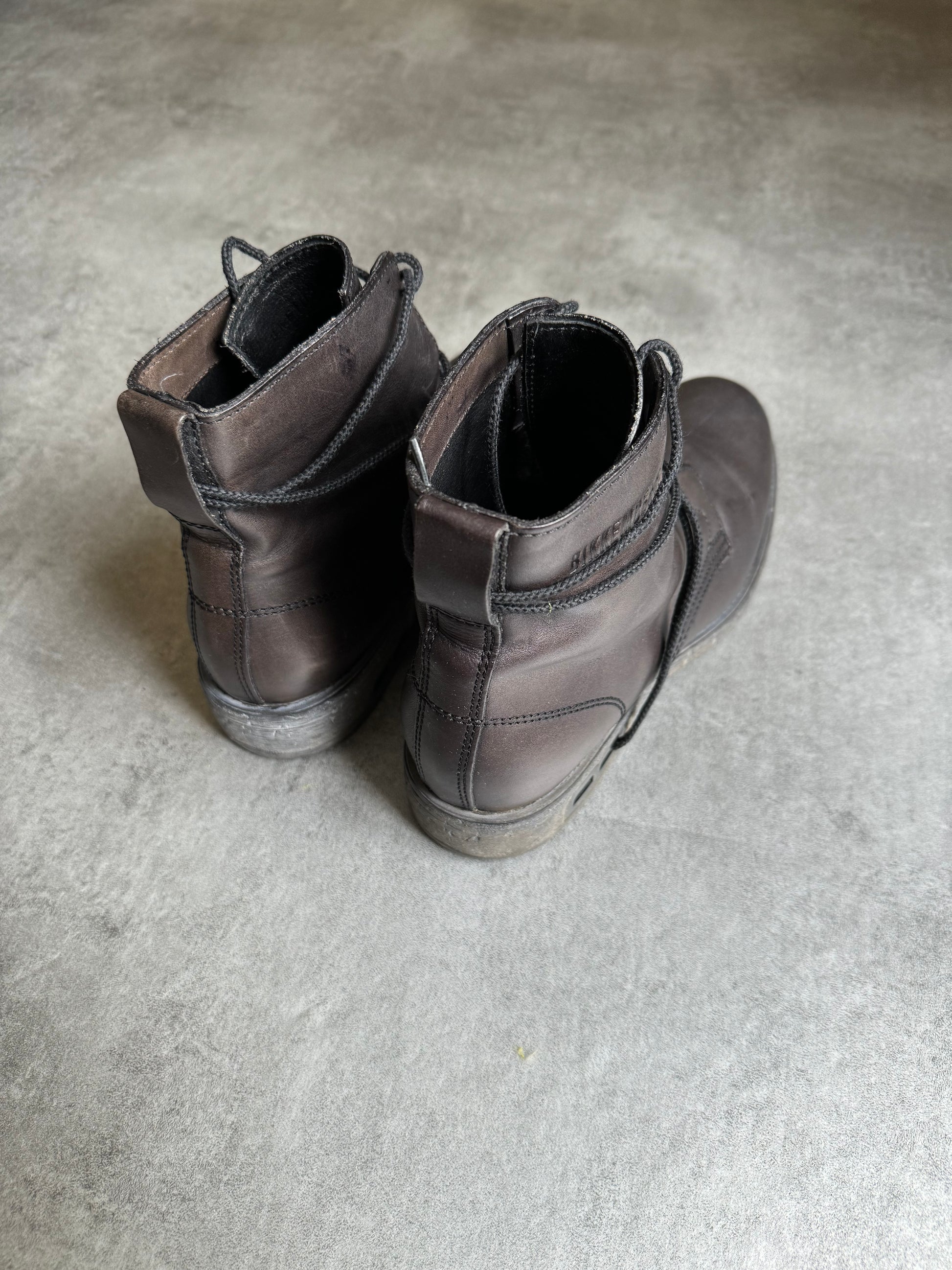 1990s Dirk Bikkembergs B-Laced Brown Combat Boots (40) - 6