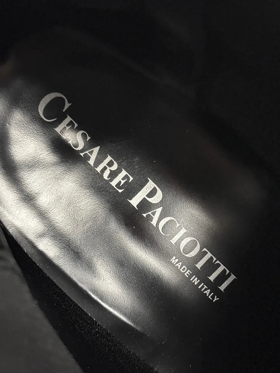 Cesare Paciotti Black Suede Dagger Charm Harness Boots JIlkQnqn 16