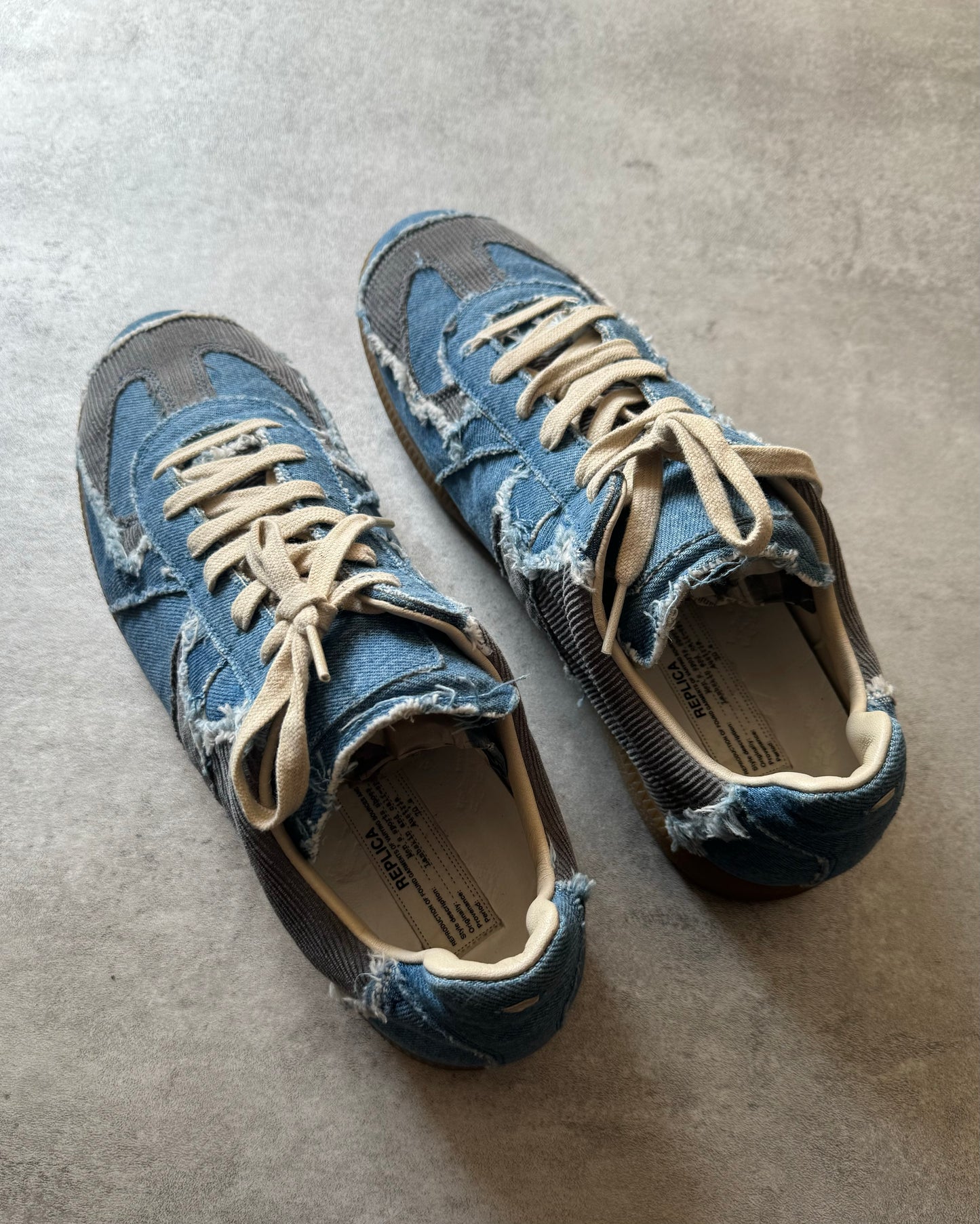 AW2017 Maison Margiela Replica Washed Denim Patchwork Shoes (44) - 2