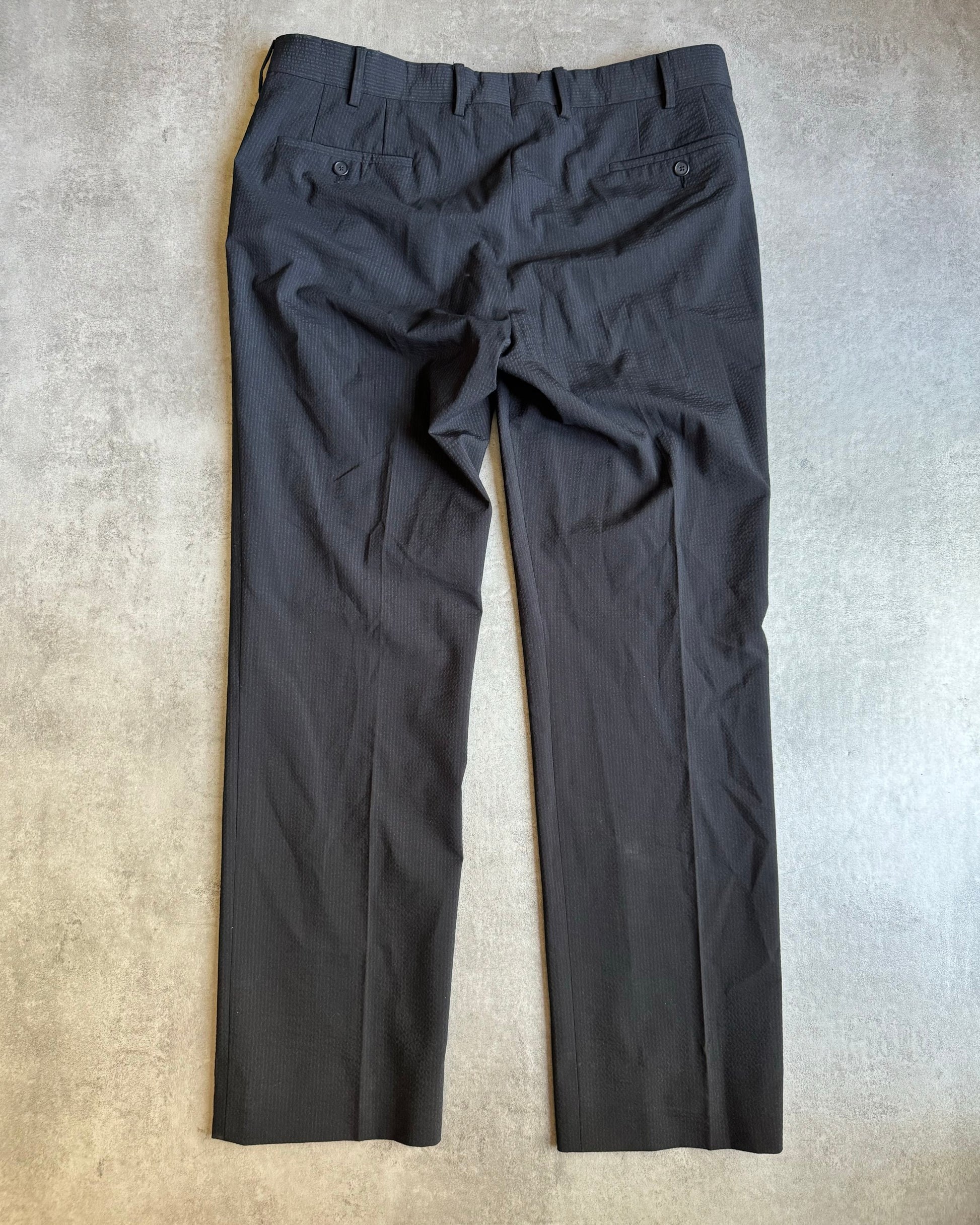 SS2019 Prada Black Wool Tailored Pants (XL) - 2