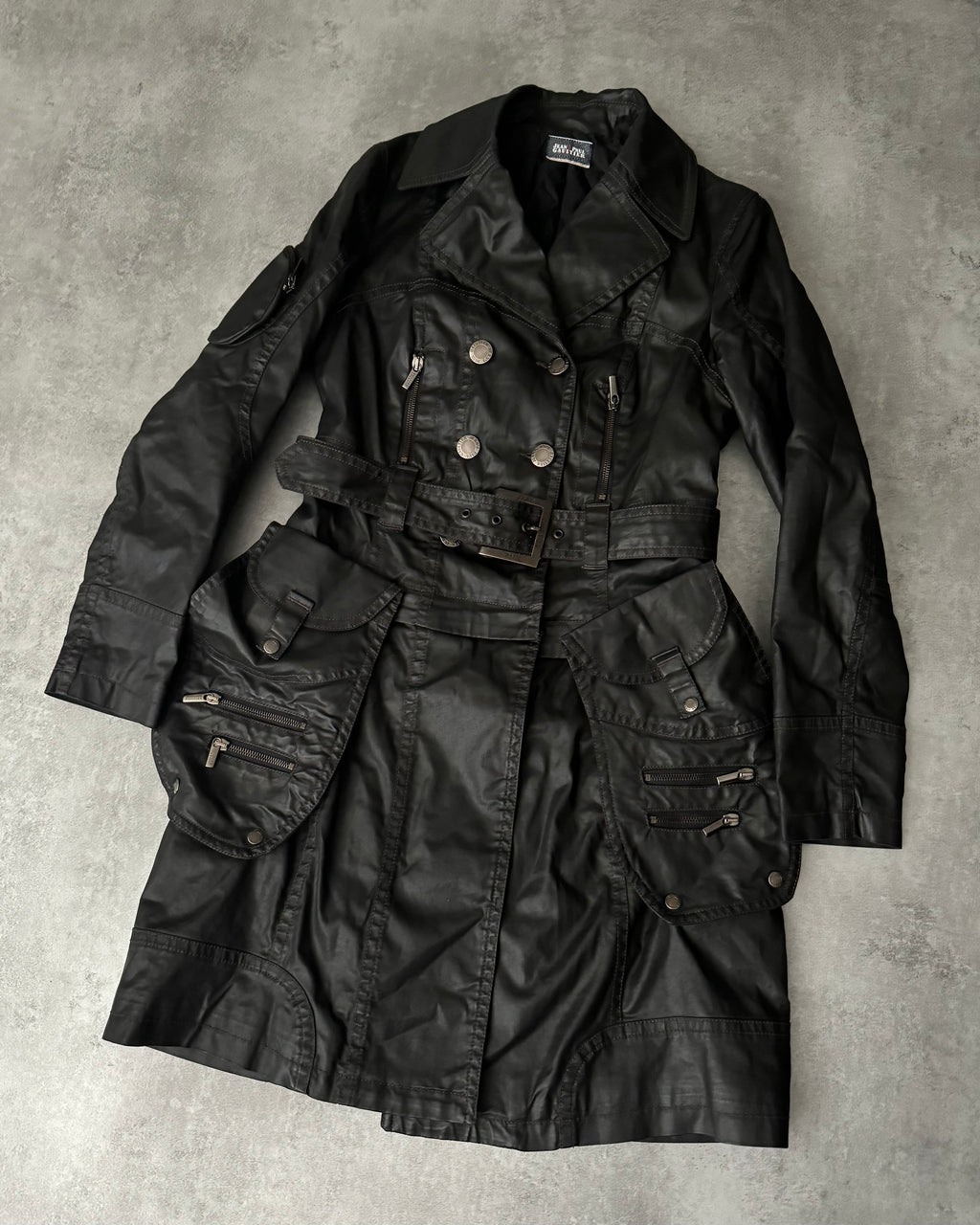 2000s Jean Paul Gaultier Cargo Detachable Trench Jacket (S) - 7