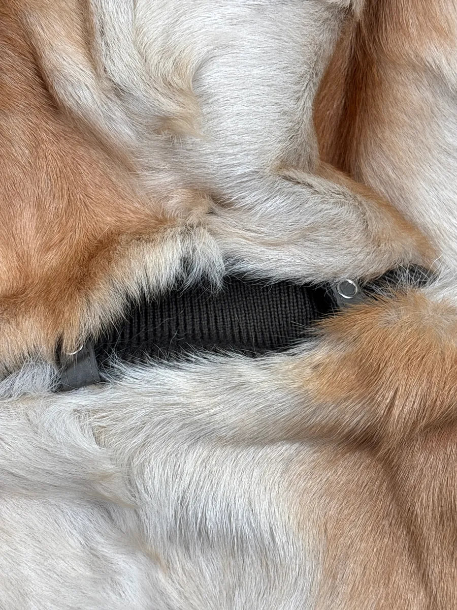 2000s Prada Ivory Fur Pony Hair Zip-Up Bomber Jacket JOZezSqH 11