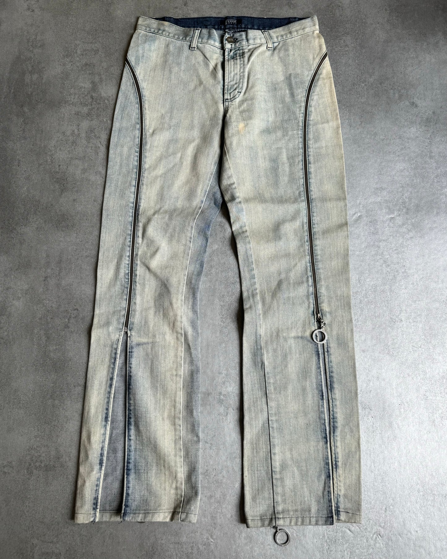 2000s Gianfranco Ferré Full Zip Denim Jeans (S) - 1