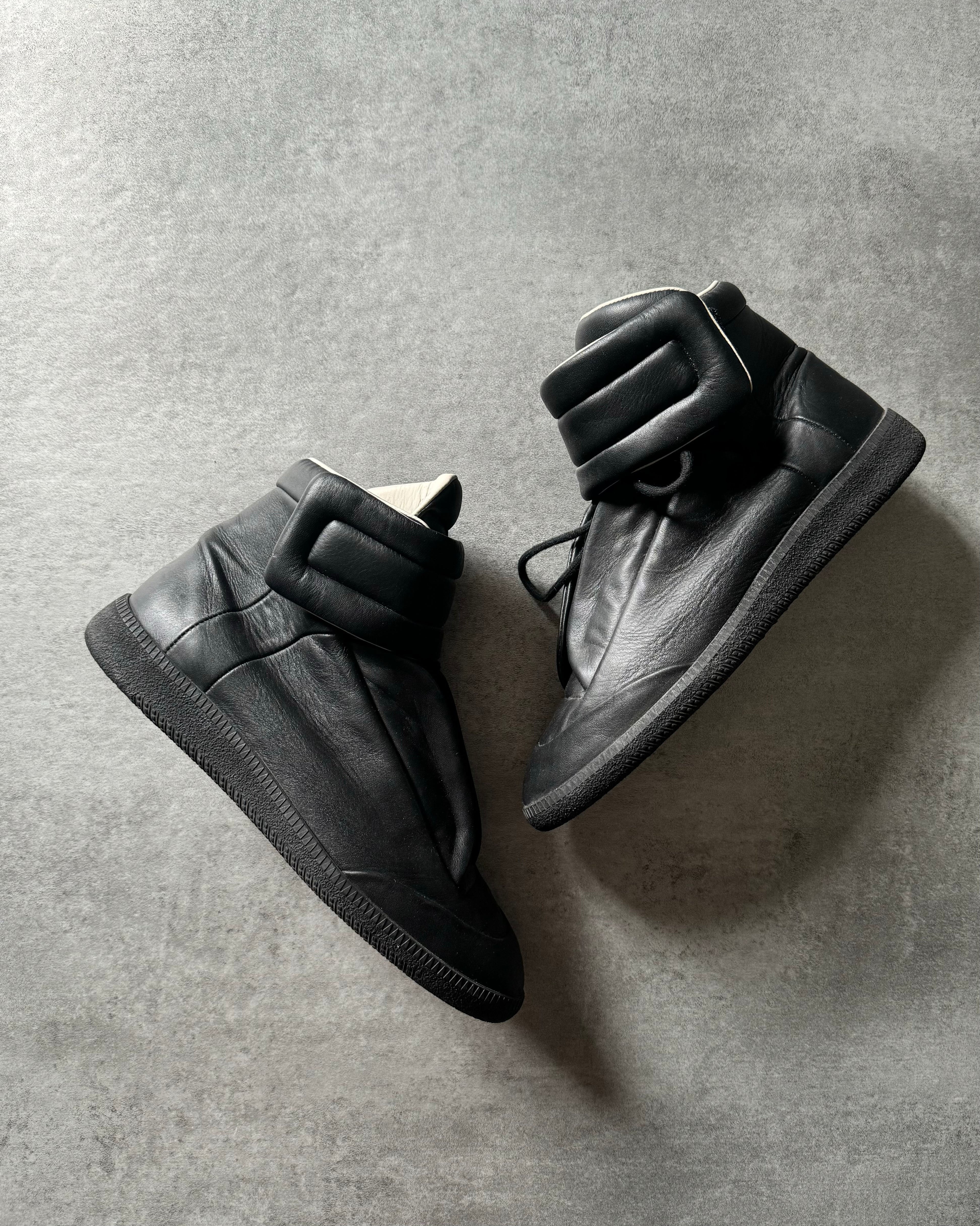 Maison Margiela Future High Leather Black Top (40) - 7