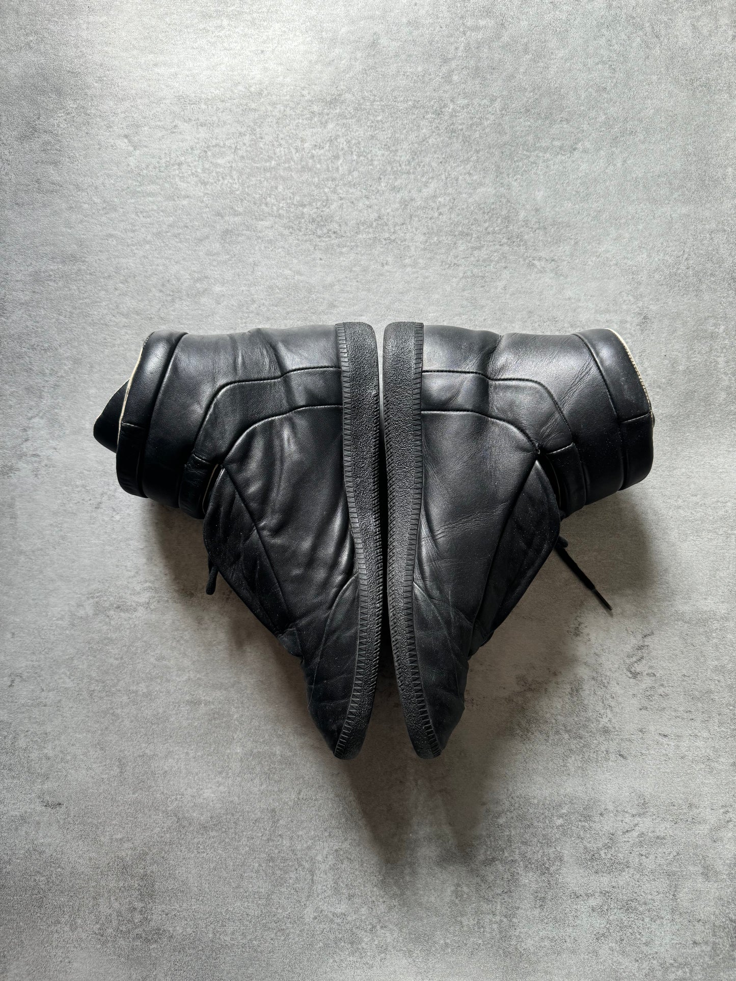 Maison Margiela High Top Black Leather (43) - 7