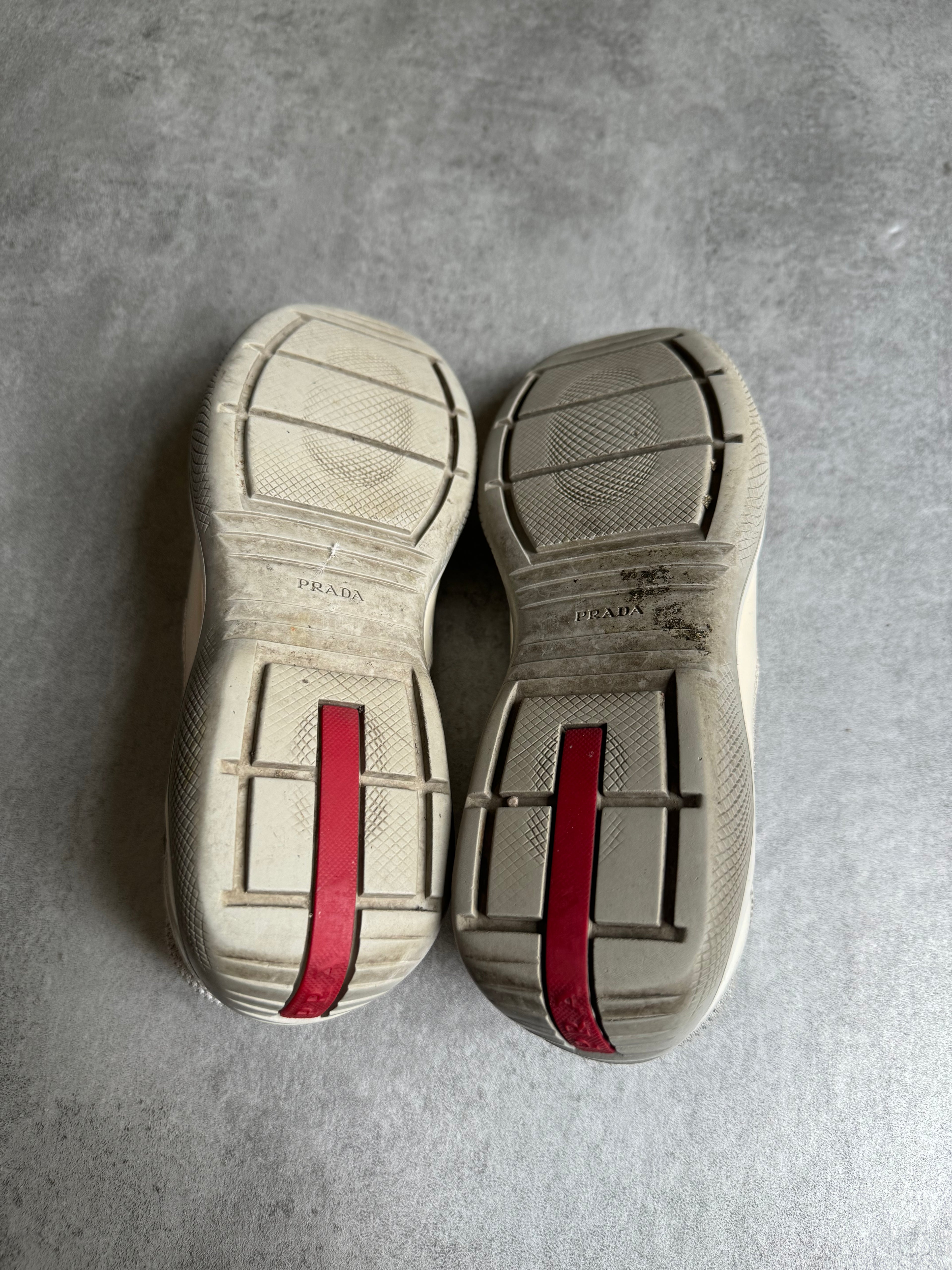 Prada America's Cup Creamy Satin Leather (37,5) - 4
