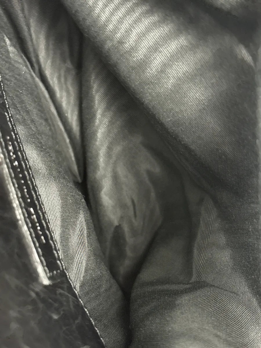 2000s Dries Van Noten Black Leather Messenger Bag JdXnFysn 10