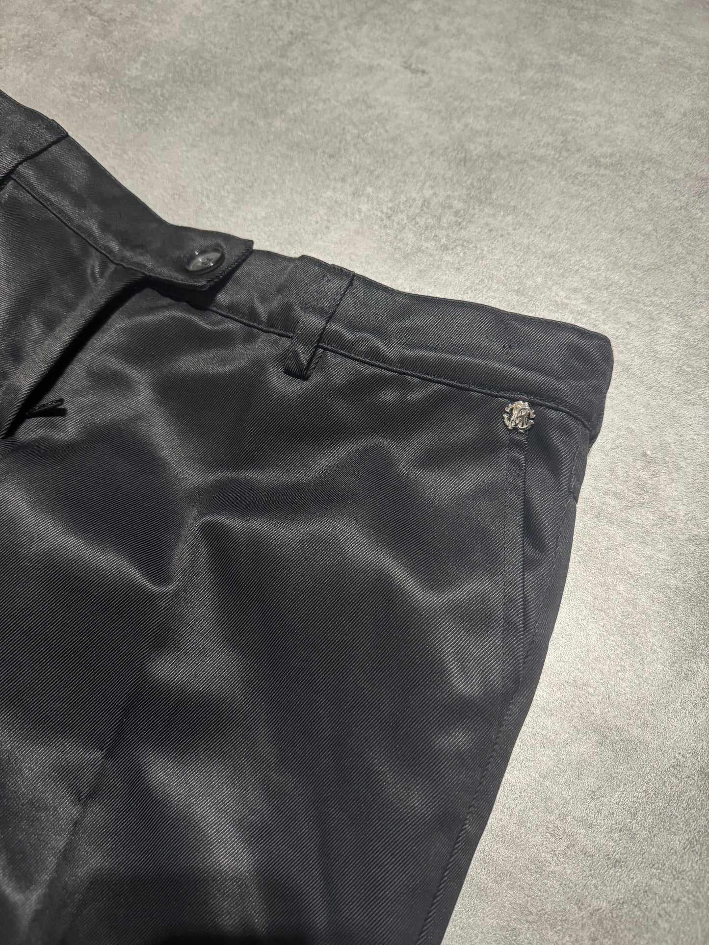 AW2008 Roberto Cavalli Black Italian Elegant Pants (XS/S) - 8