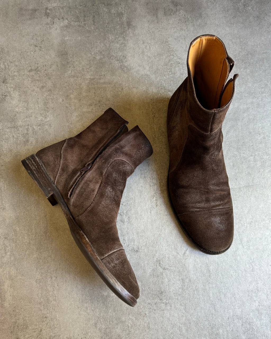 Maison Margiela Brown Leather Boots (40) - 3