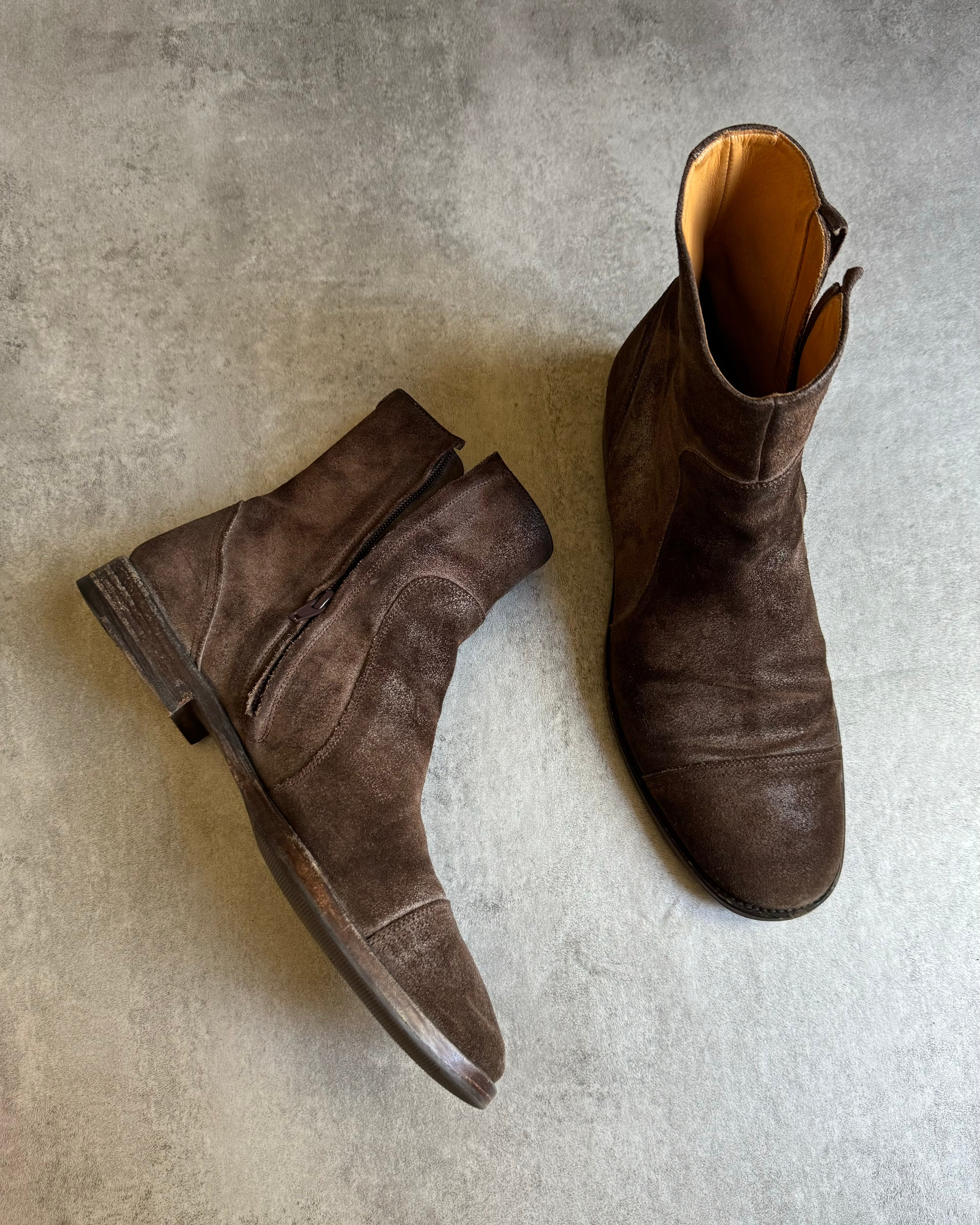 Maison Margiela Brown Leather Boots (40) - 3
