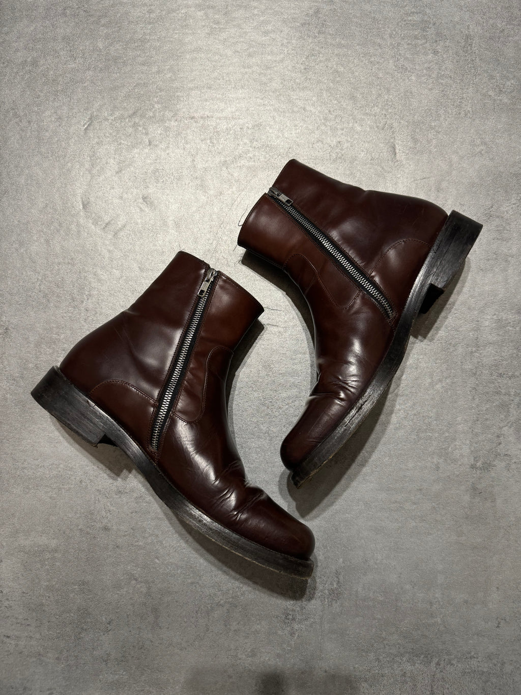 Balenciaga Brown Ultimate Minimalist Leather Boots (42,5) - 3
