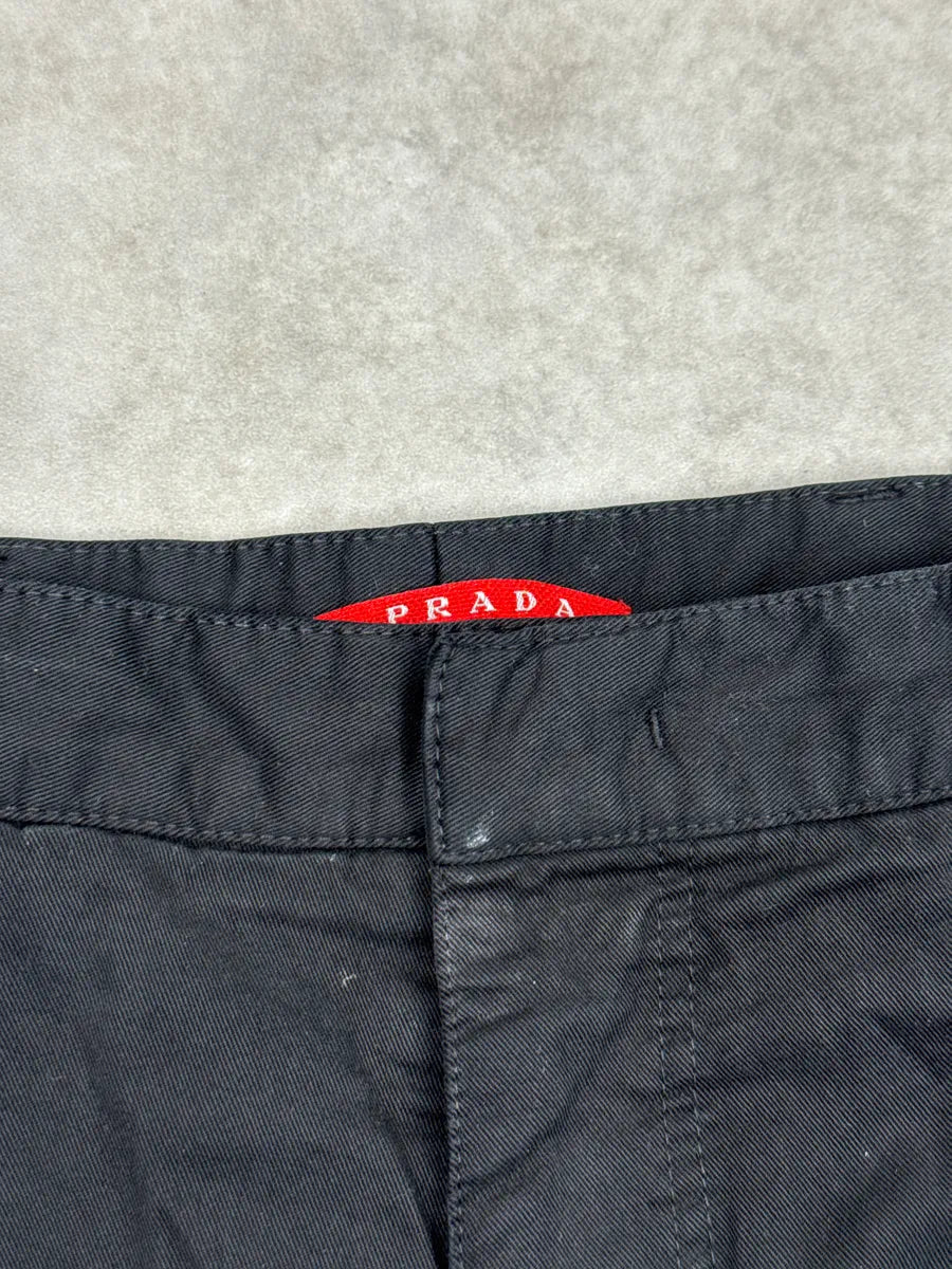 AW2007 Prada Black Chino Pants JpOowdsR 10