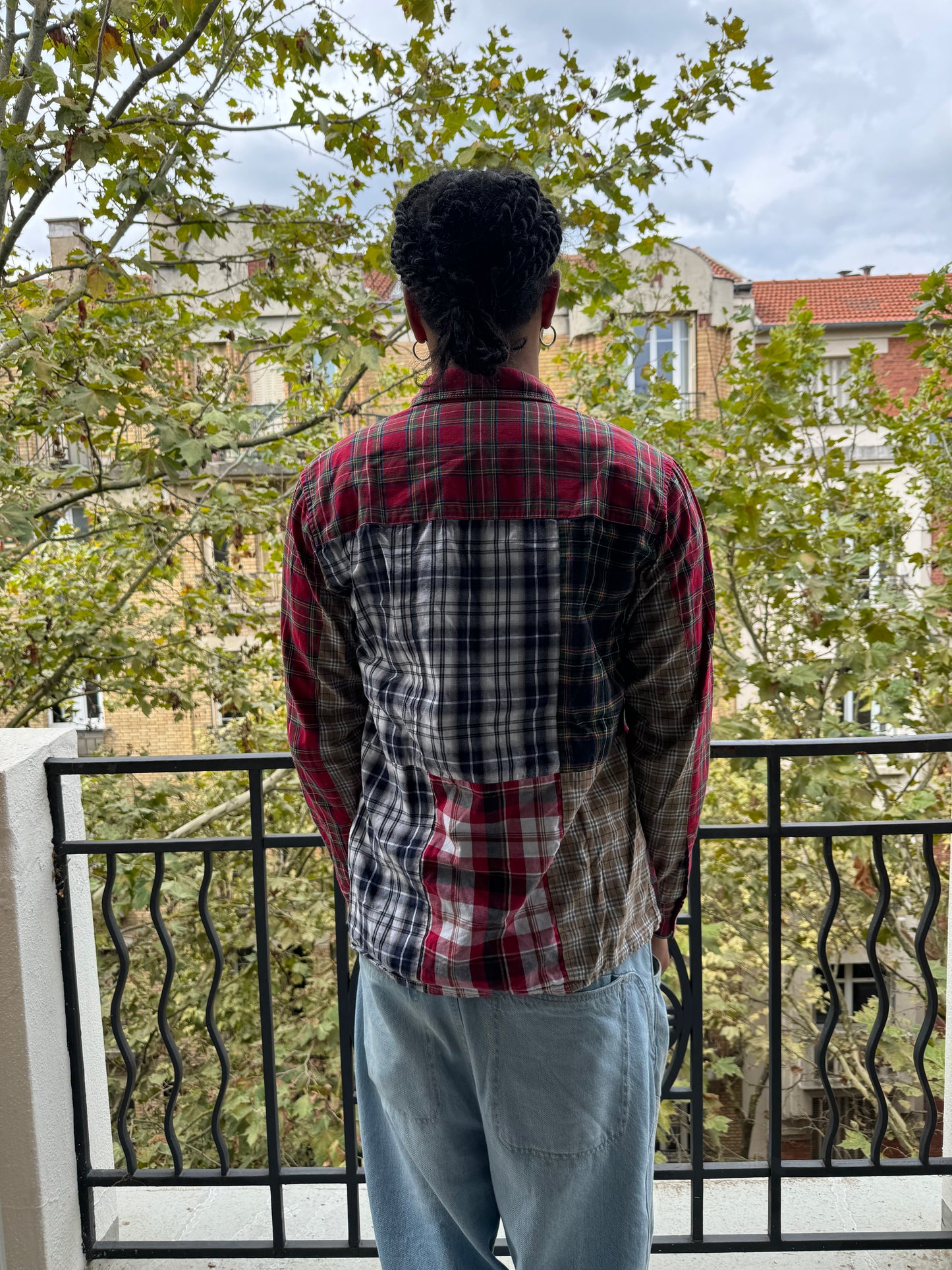 SS2015 Gosha Rubchinskiy Patchowrk Flannel Shirt (S) - 3