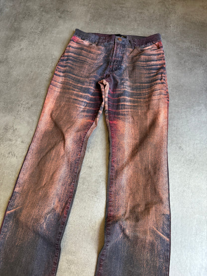 SS2004 Cavalli Glamour Sunset Devil Pants  (S) - 4